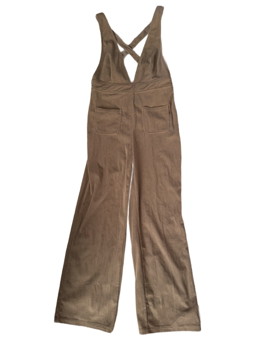 Sincerely Jules Brown Corduroy Wide-Leg Jumpsuit